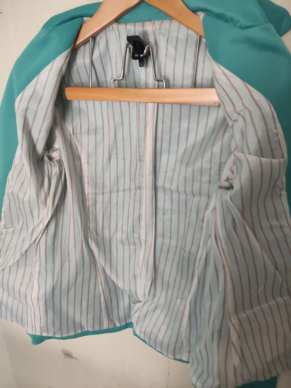 Blazer Feminino Azul Turquesa - Foto 4
