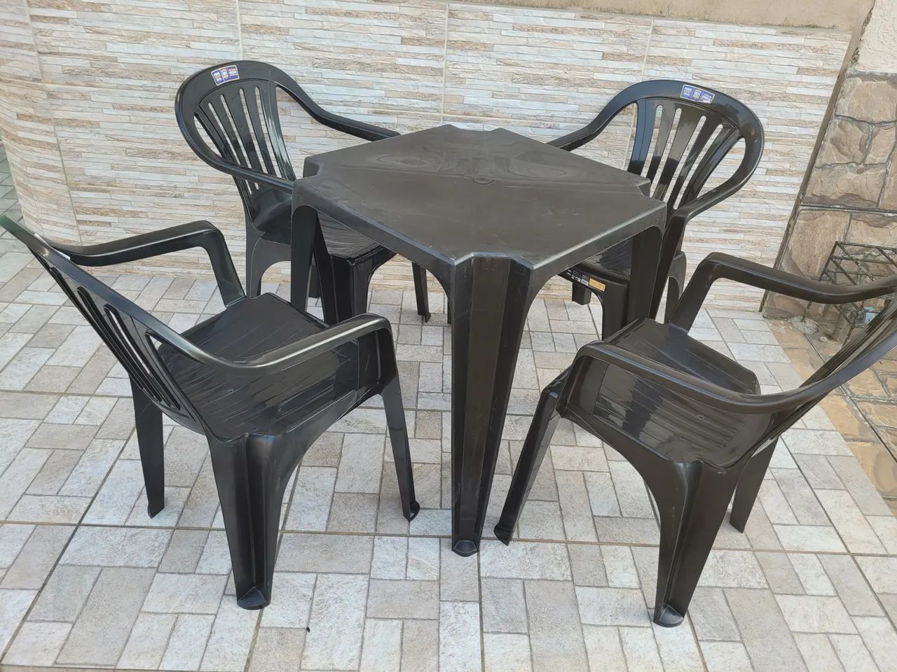 JOGO DE MESA PRETO - Foto 3