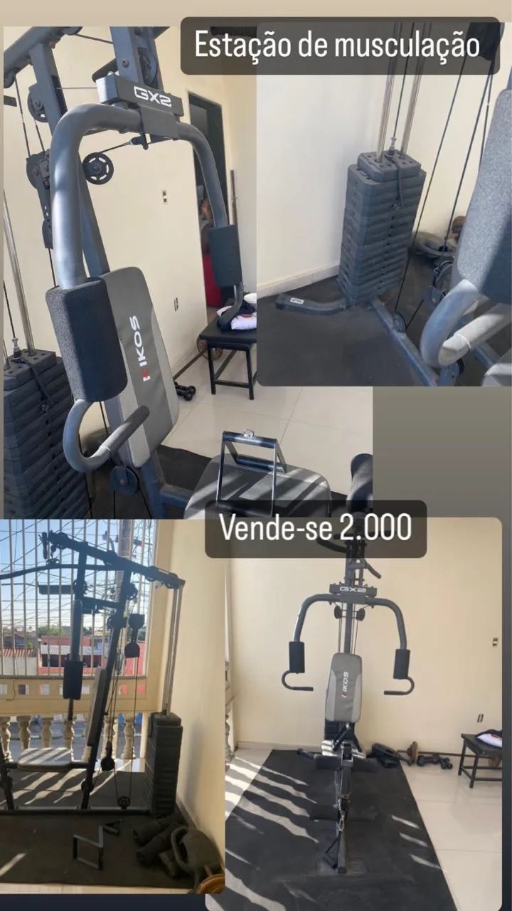 Estação de musculação 