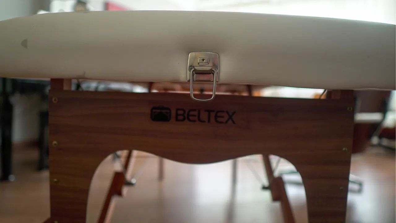 Maca Mesa de Massagem Beltex Dobrável Cedro Profissional - Foto 3