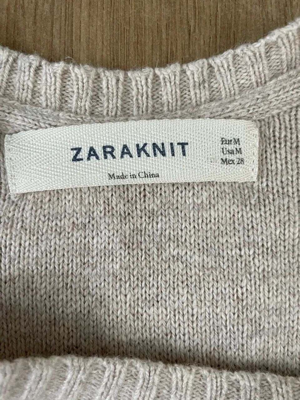 Suéter Tricot areia PP da Zara - Foto 3