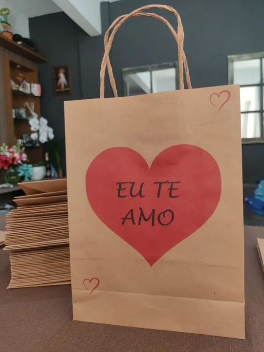 Sacolas de Papel Personalizadas para Presente - Gratidão - Foto 3