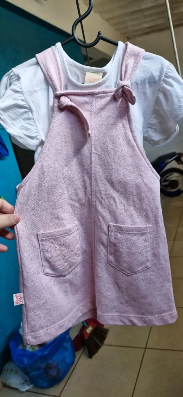 Vestido Infantil - Menina - Rosa