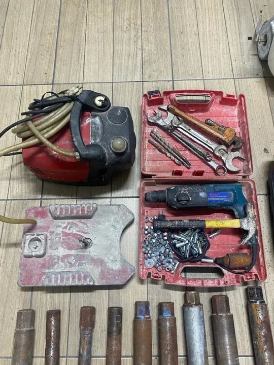 Kit ferramentas perfurações concreto - Foto 5