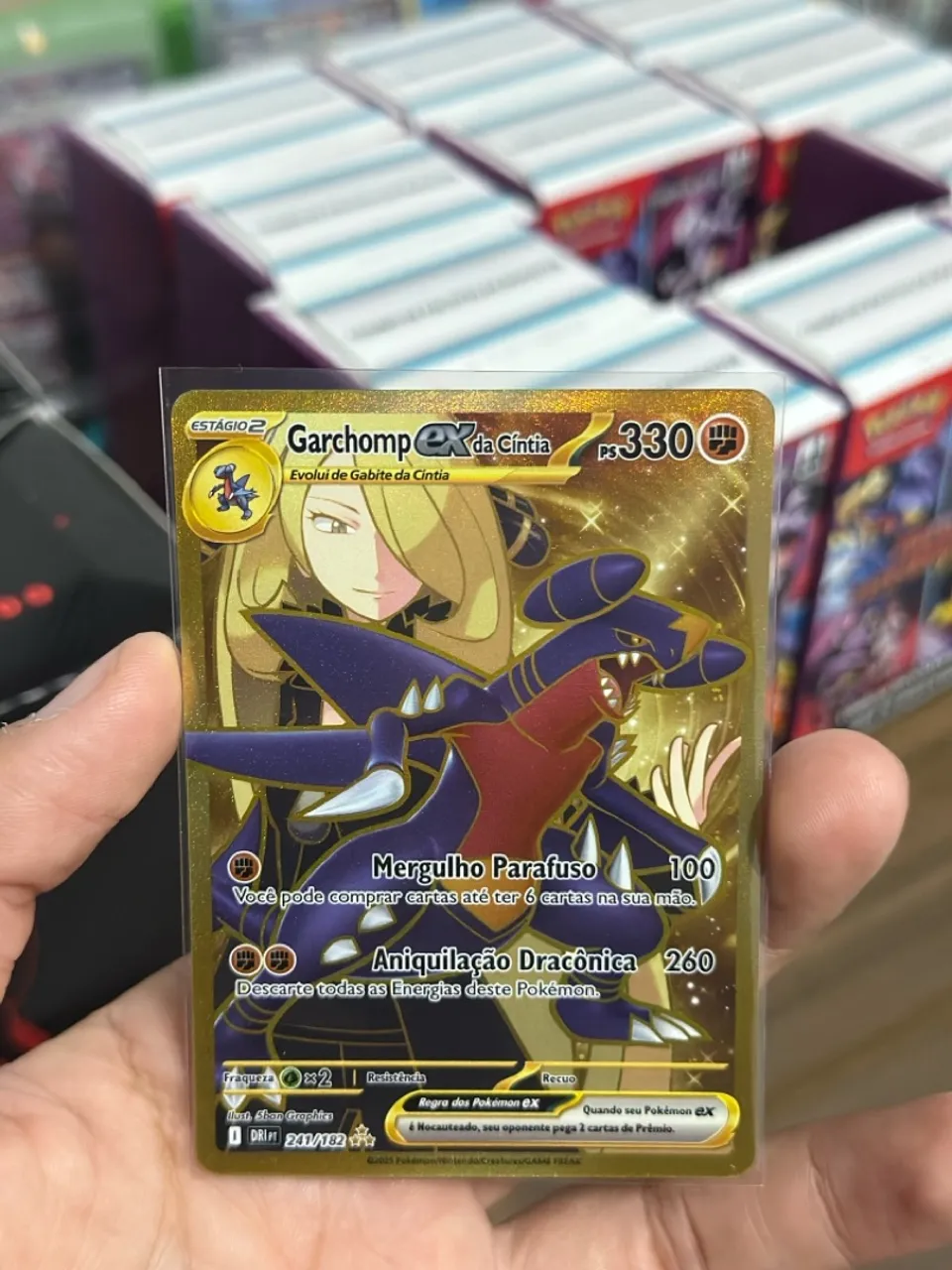 Carta Pokémon Garchomp ex da Cintia 241/182