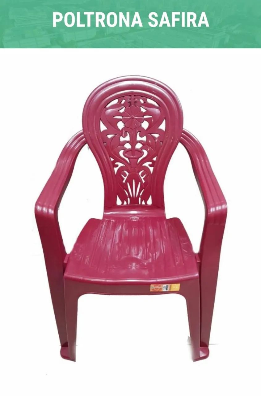 Cadeira de plastico com braço produto novo de fábrica wats *75  - Foto 4