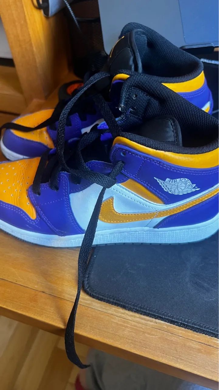 Nike air jordan 1 mid lakers  - Foto 5