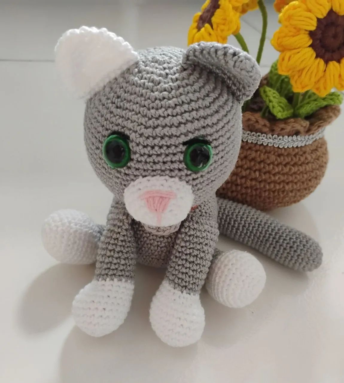 Gatinho amigurumi.