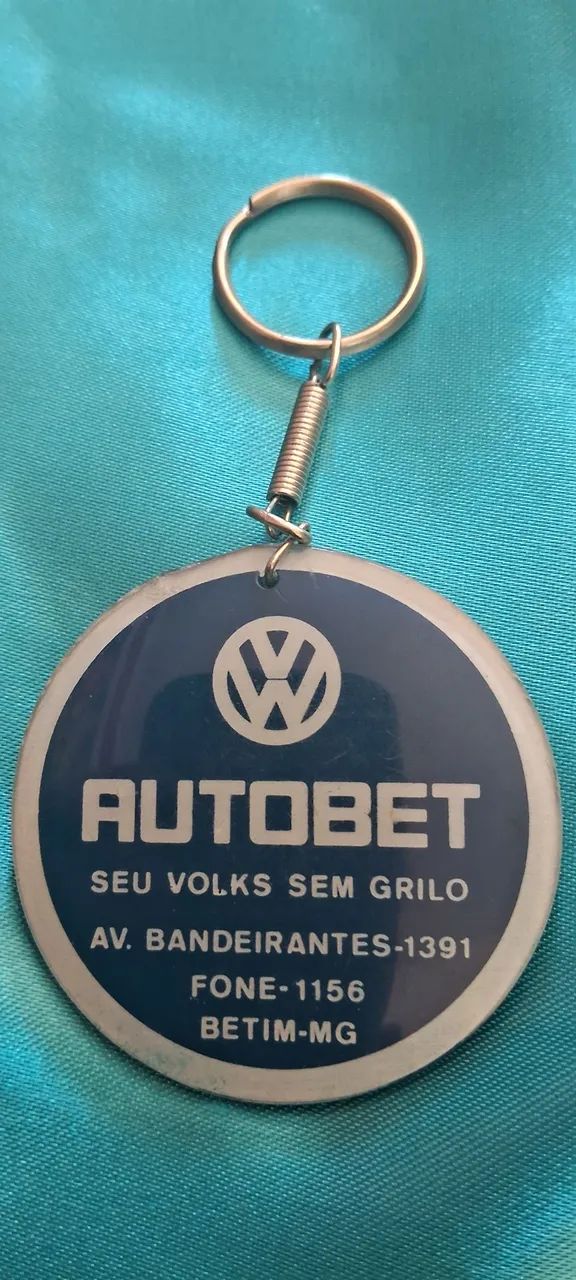 AutoBet Wolkswagem Concessionárias Antigo e Raro Chaveiro  - Foto 2