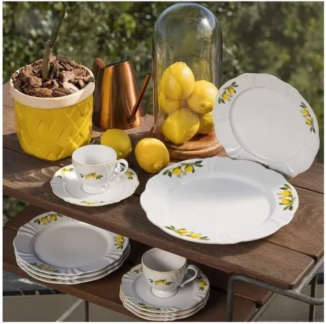 Aparelho de Jantar e Café 30 Peças Soleil Limoni - Foto 2