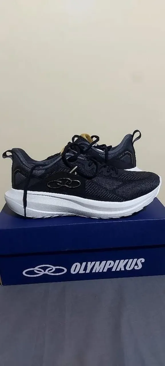 Tênis Olympikus Zex 2. Preto com Branco