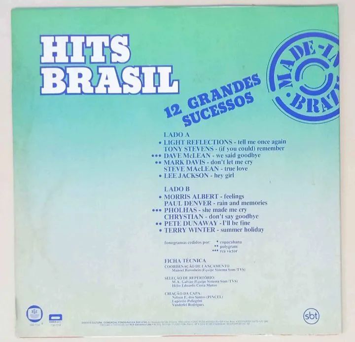 Disco de Vinil "Hits Brasil" - 1986 - Foto 2