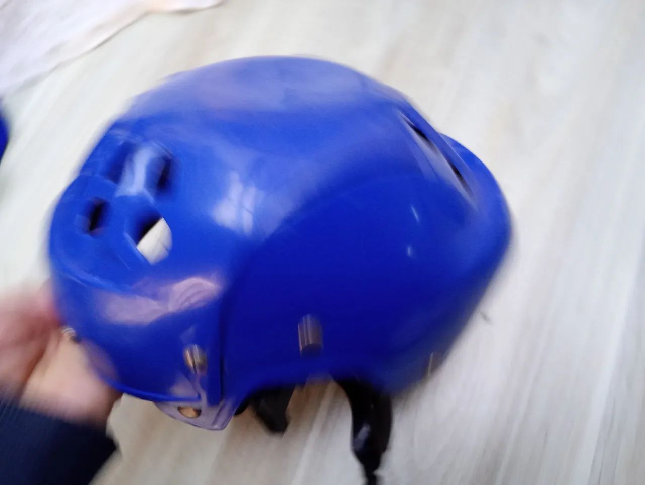 Capacete infantil bike skate de proteção azul - Foto 4