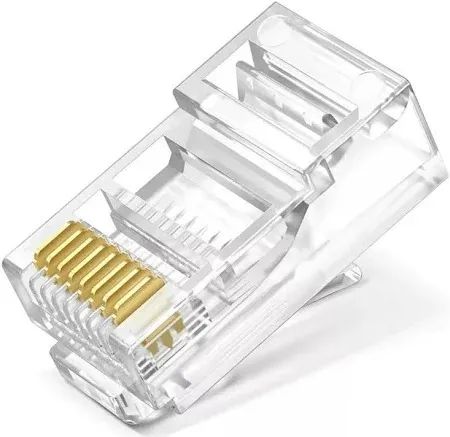 Conector Plug Rj45 Cat5e Cat6 para cabo de rede  - Foto 2