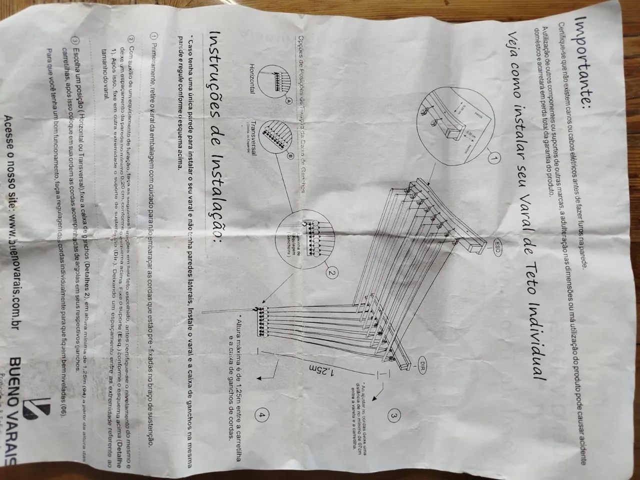 Varal de teto retrátil - Foto 3