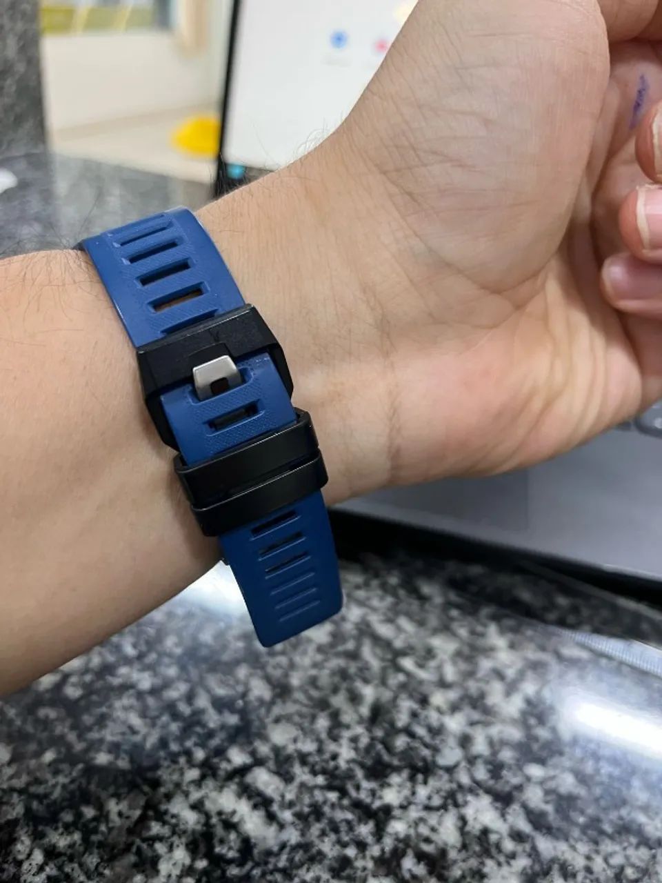 Relógio Casio G-shock G-squad Sports Gbd-200-2dr Correia Azul Bisel Azul Fundo Preto - Foto 3