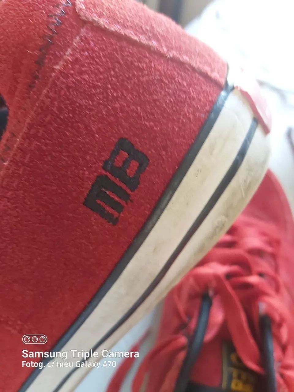 Tênis Mad Bull camurça vermelho 44 - Foto 5