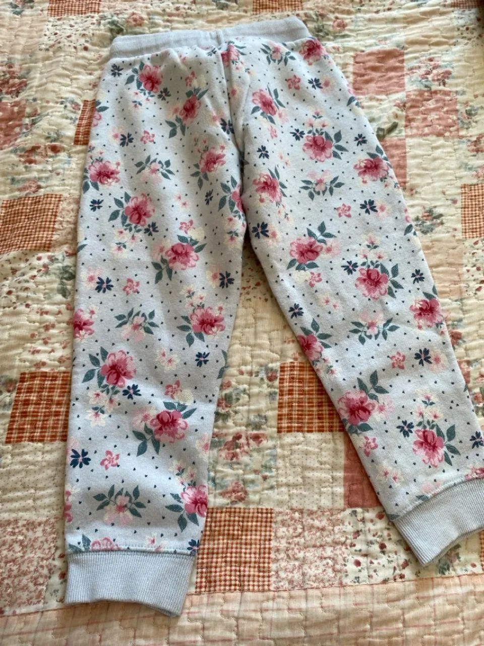 Calça de Moletom Infantil Floral - Foto 4