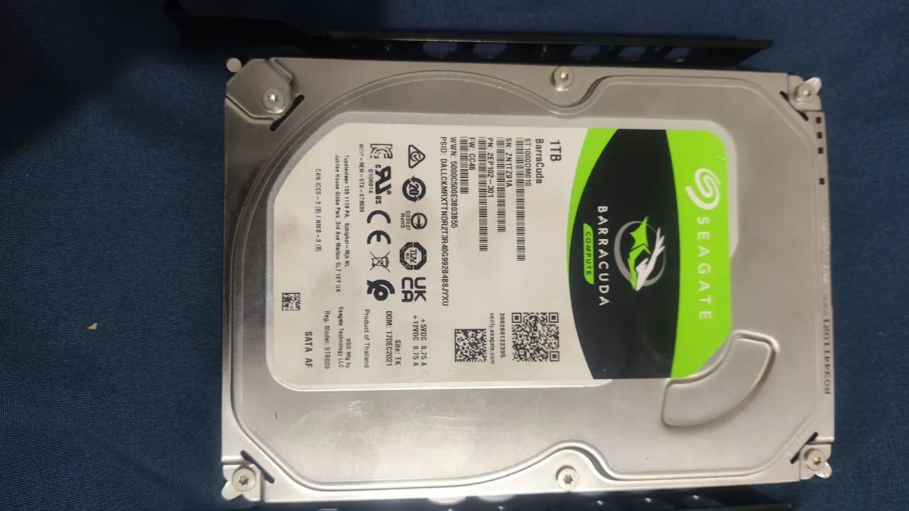 HD Seagate BarraCuda 1TB SATA - Foto 2