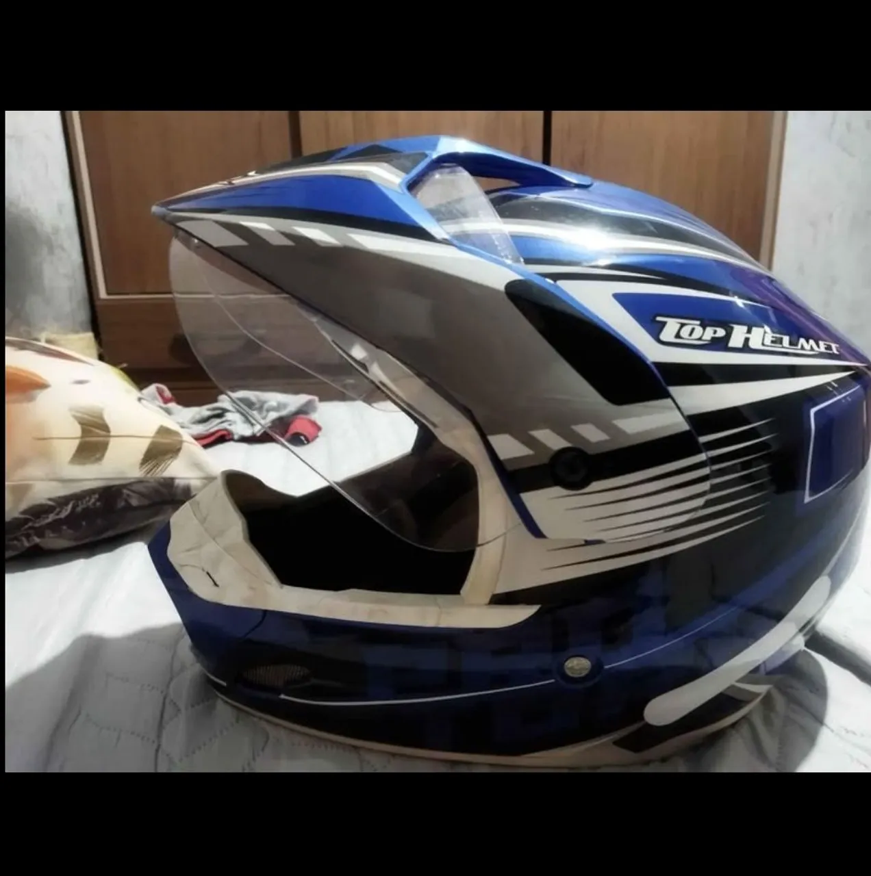 Capacete Top Helmet - Azul