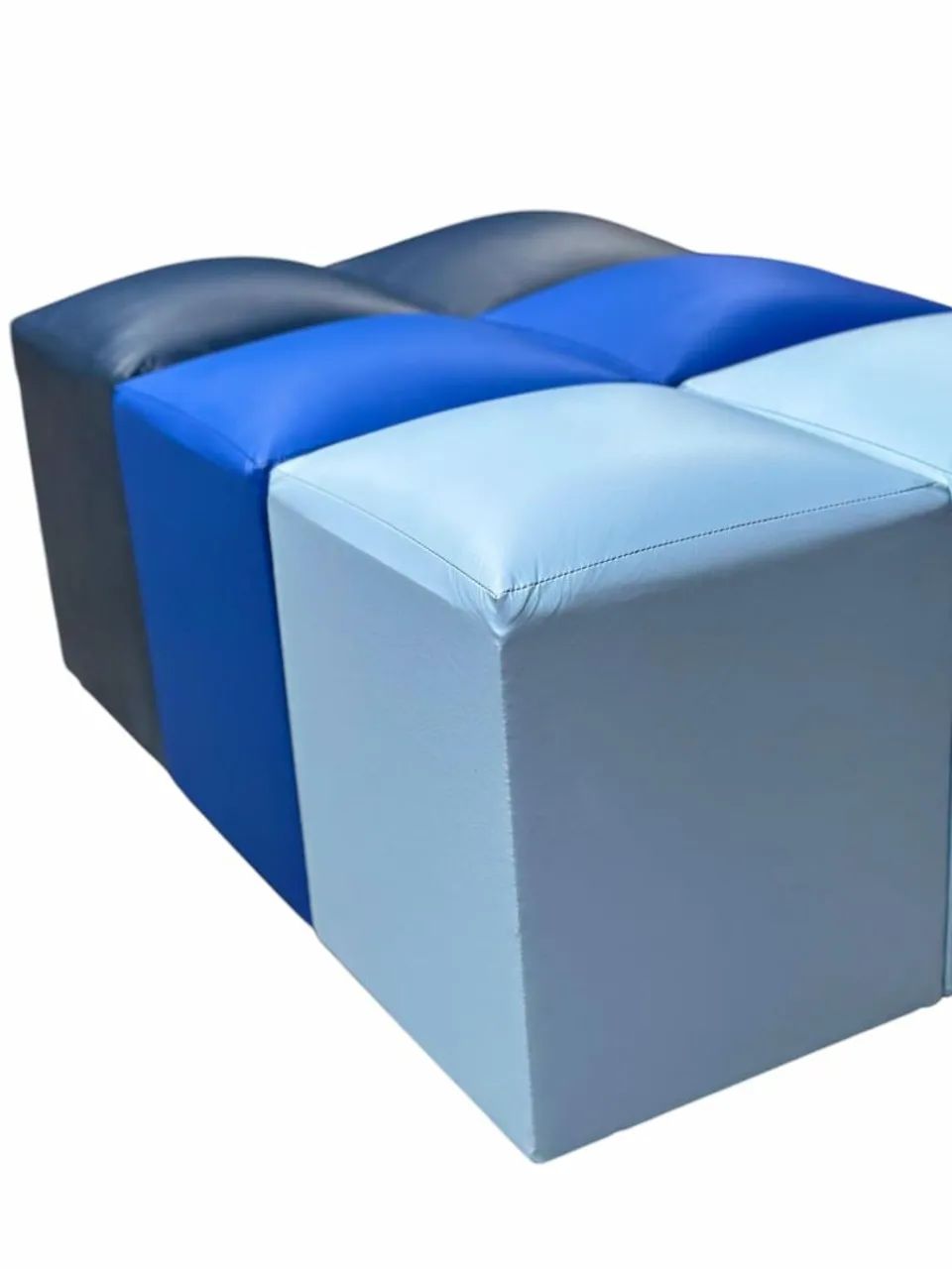 Conjunto de Puffs Modulares Azul - Foto 2