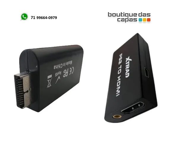 Adaptador Conversor PS2 Audio Vídeo Av Para Cabo Hdmi XT-2162 - Foto 2