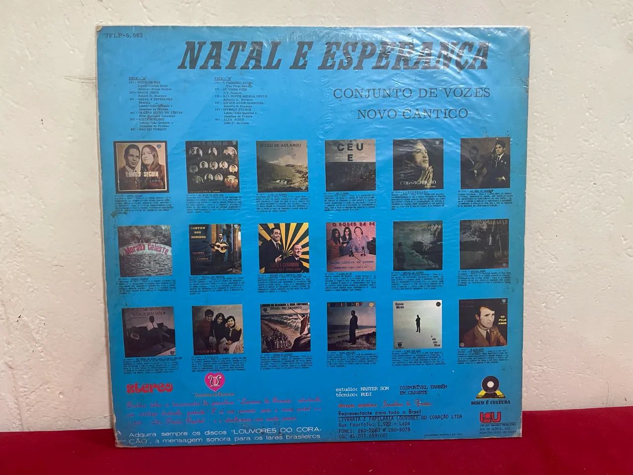 Disco de Vinil Conjunto de Vozes Novo Cântico Natal e Esperança  - Foto 2