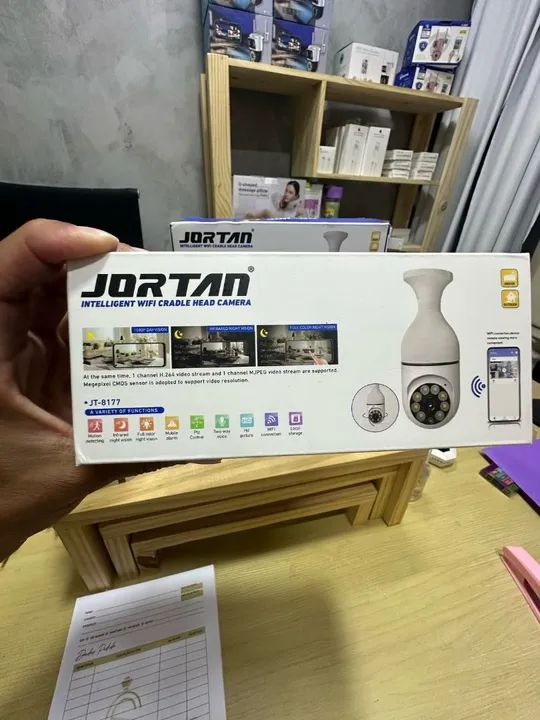 Câmera de Segurança Lâmpada Wi-Fi JORTAN