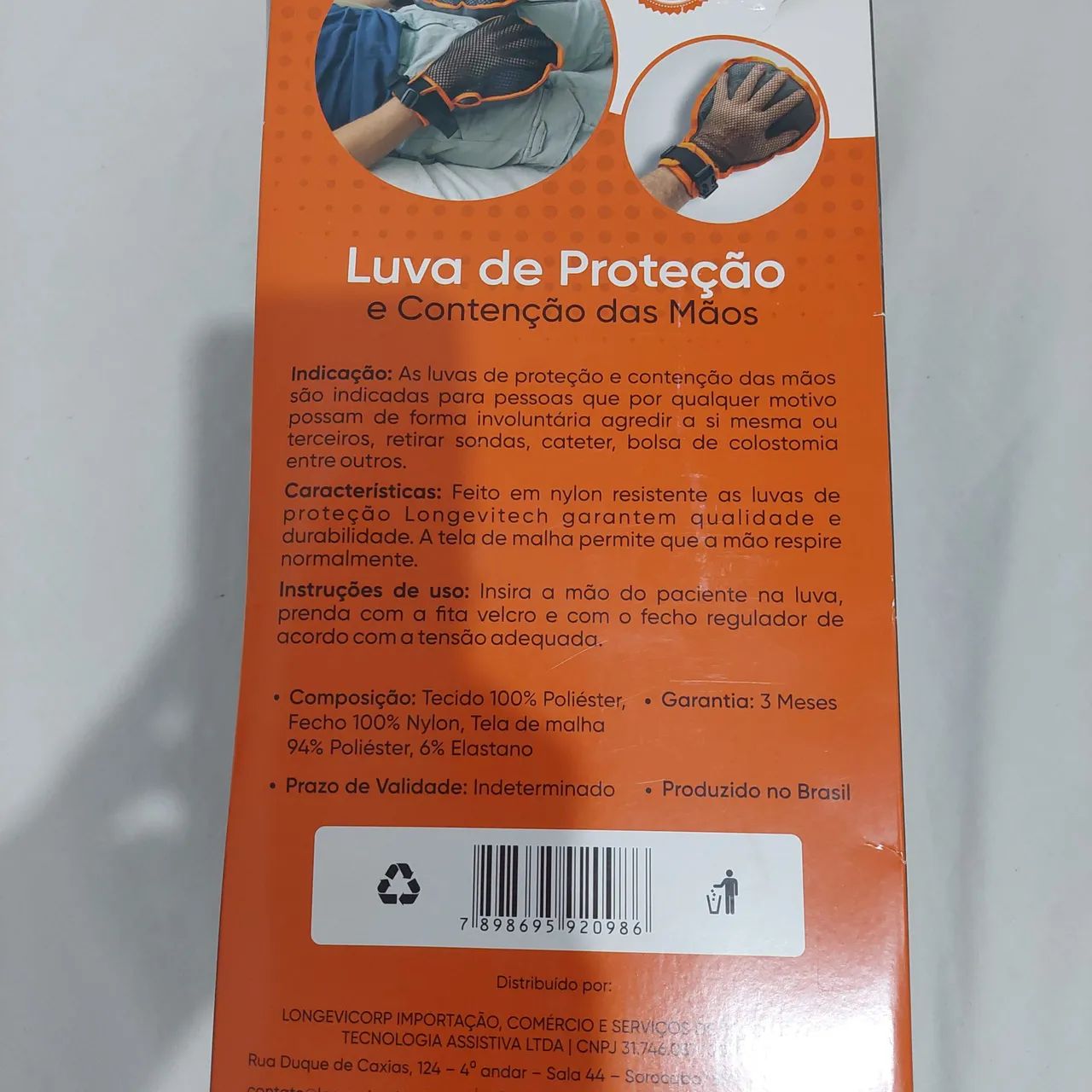 Luva de Proteção e Contenção para Mãos - Longevitech - Foto 2