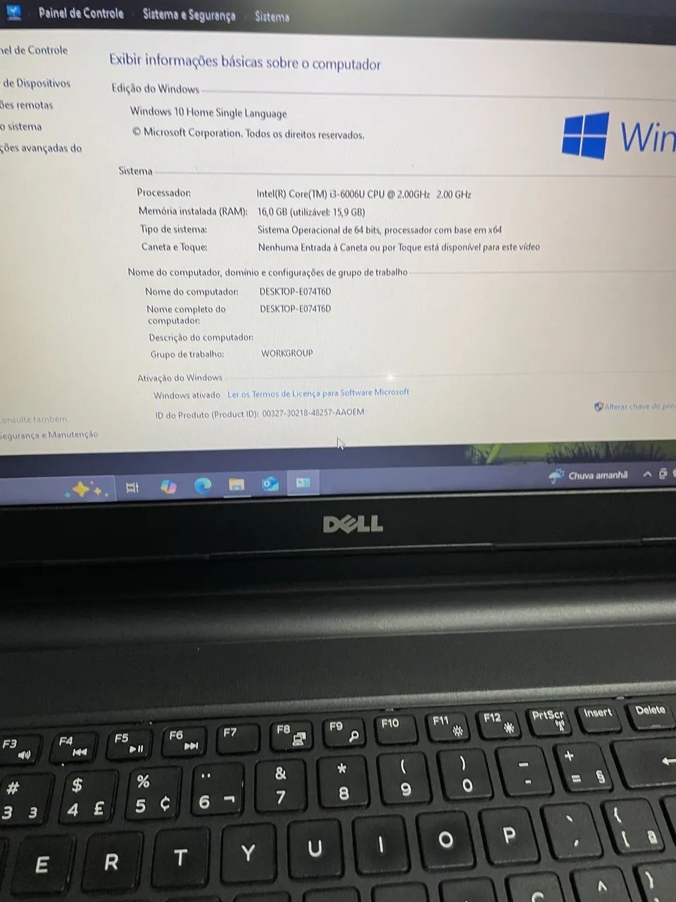 Notebook Dell 15,6" 16gb RAM td ok  - Foto 4