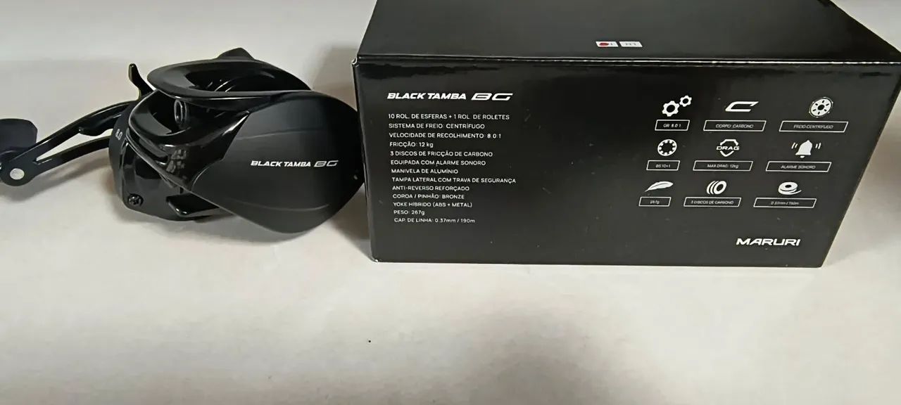 Carretilha Maruri Black Tamba BC 8.0 (DIREITO) - Foto 2