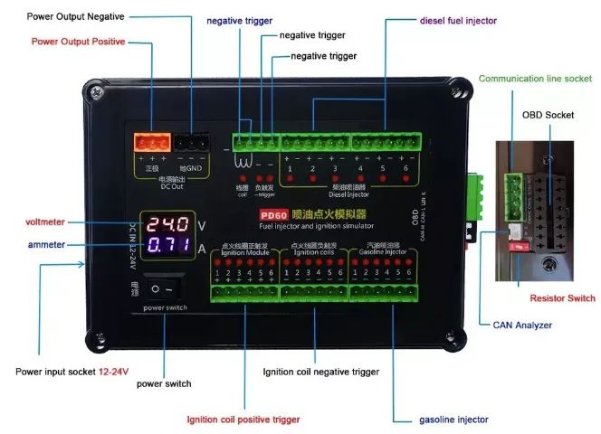 PD60+ Simulador de Injeção, ignição, Painel, Imo, Diesel - Flex - Foto 3