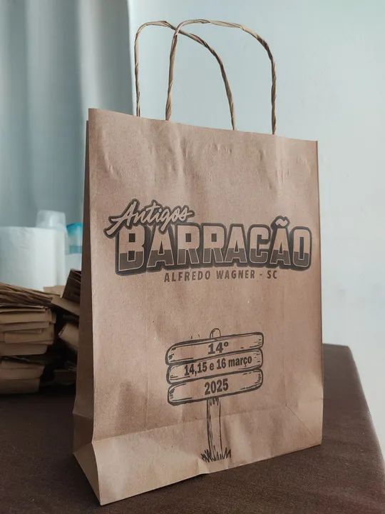 Sacolas de Papel Personalizadas para Presente - Gratidão - Foto 5