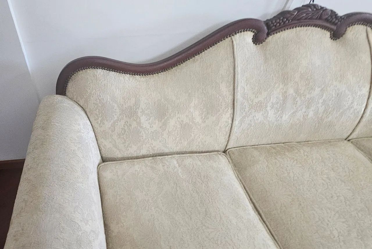 Sofá De 3 Lugares Estilo Luis XV - Foto 4