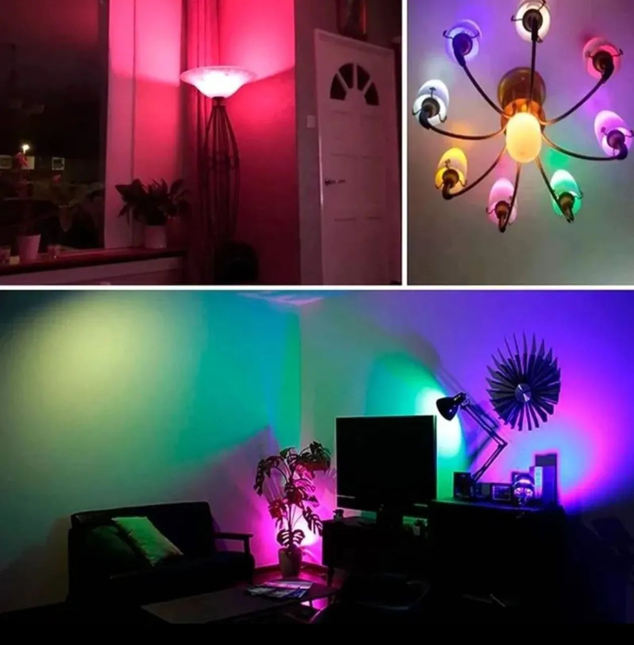 Lâmpada Inteligente RGB com Controle Remoto - Foto 4