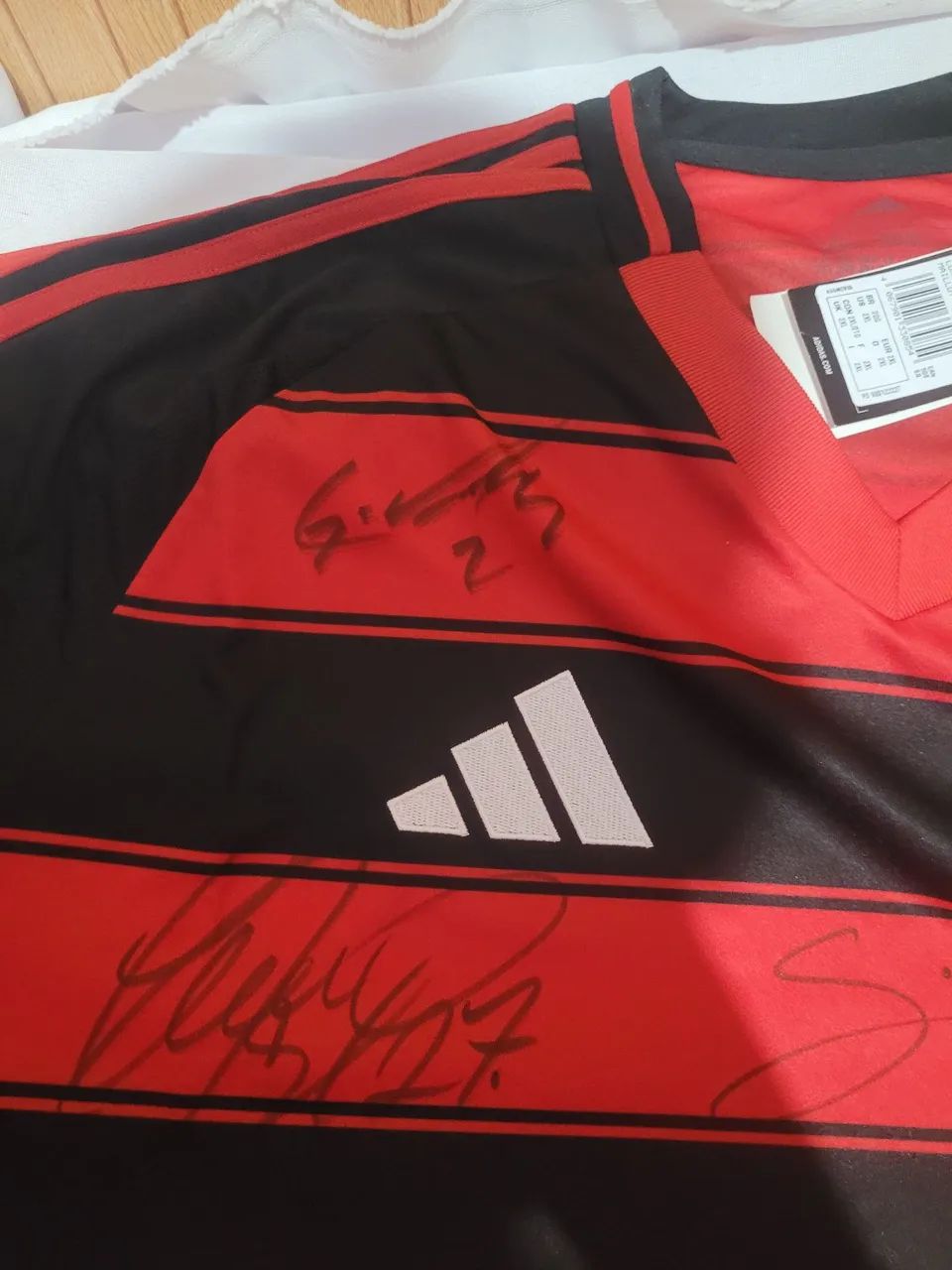 CAMISA DO FLAMENGO  AUTOGRAFADA - Foto 5