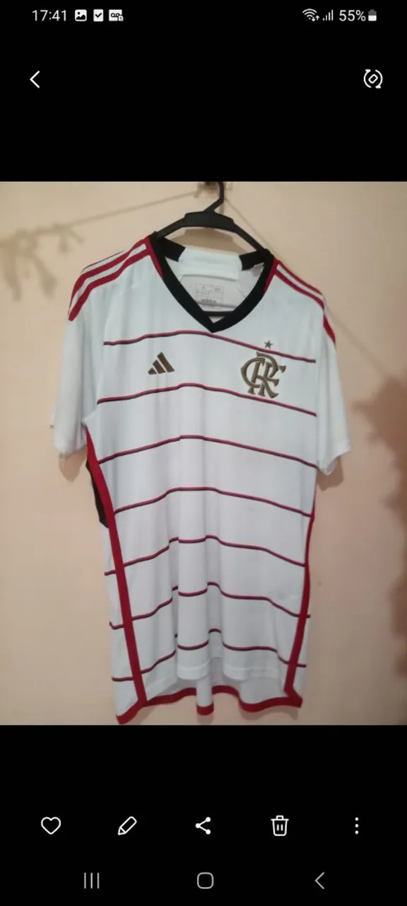 Camisa Flamengo Adidas 2021/2022 - Branca e Vermelha