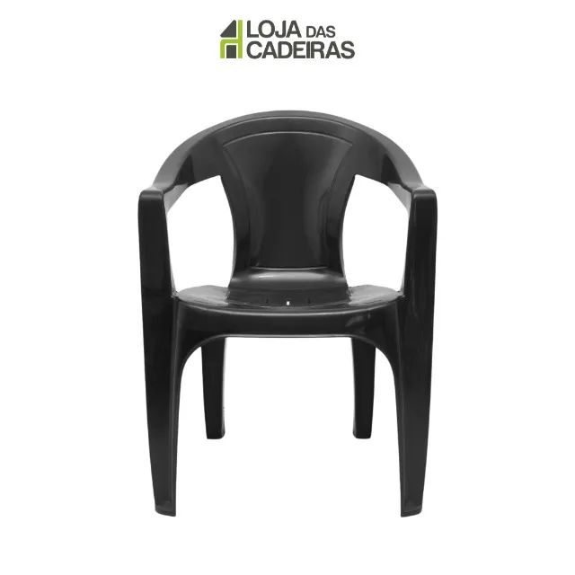 Cadeira de Plástico Com Braço - Poltrona Alice - Foto 4