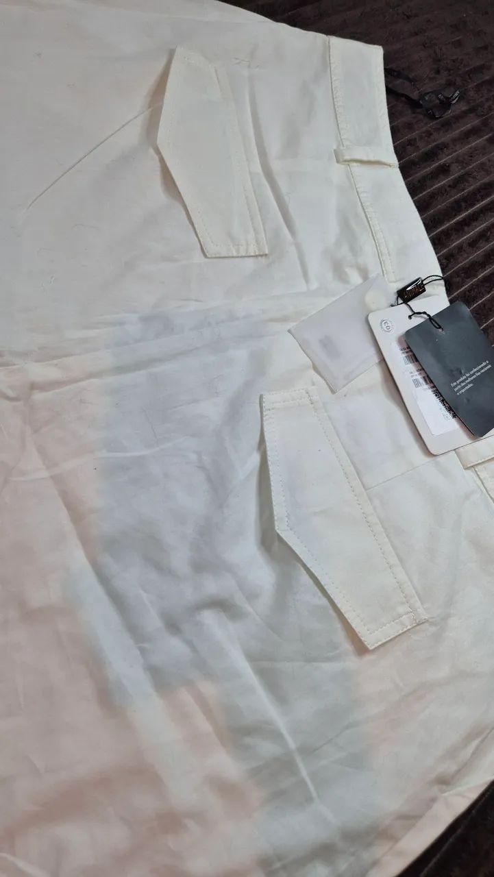 Calça Reta Off White Animale - Foto 4