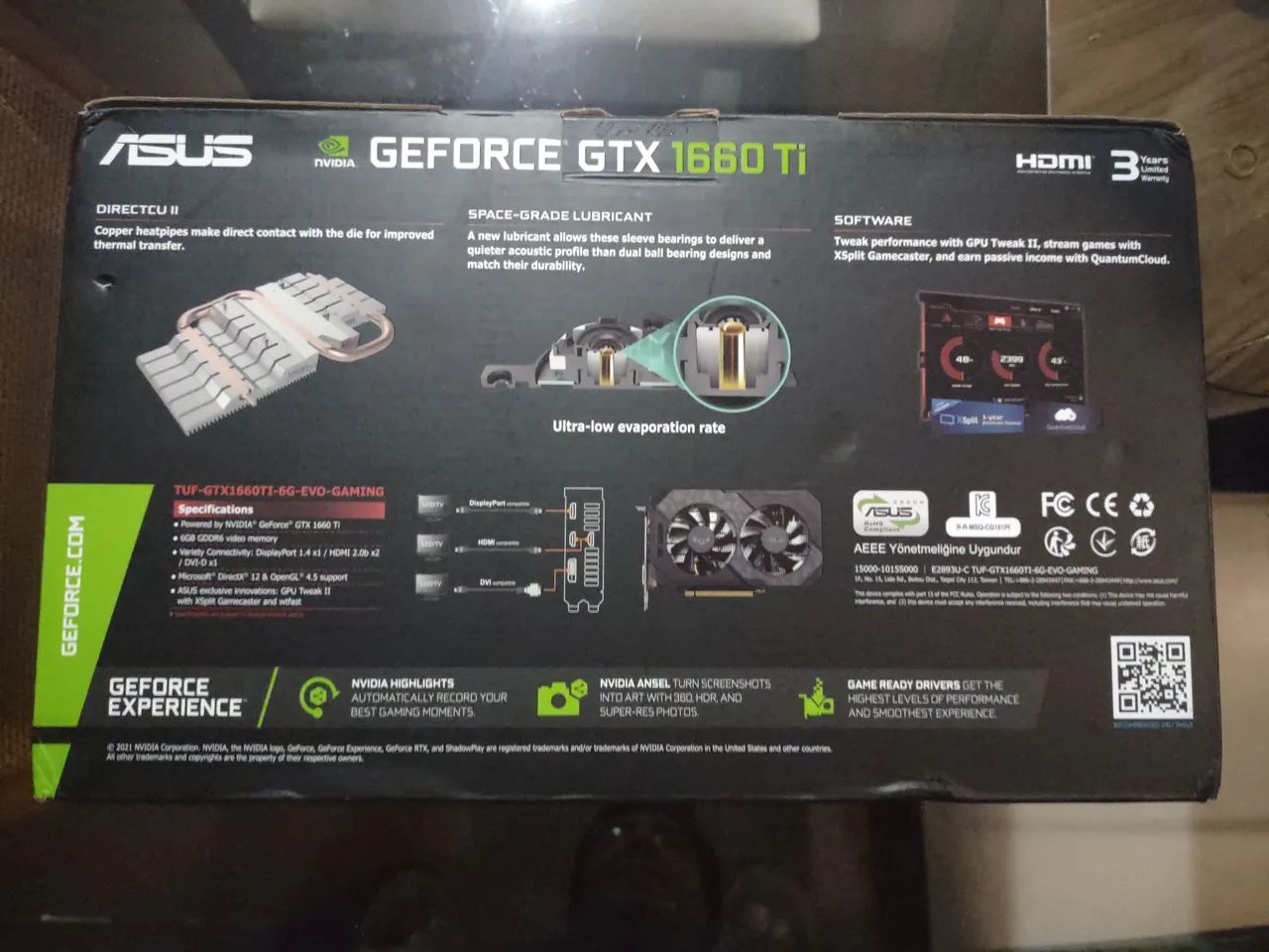 Placa de Vídeo ASUS GeForce GTX 1660 Ti TUF Gaming 6GB GDDR6 - Foto 3