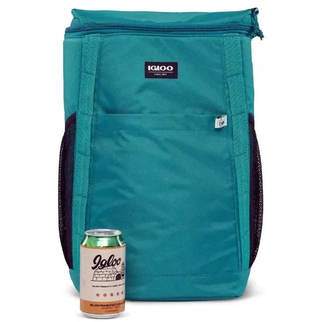 Bolsa térmica Igloo com alça tipo mochila e capacidade de 17,5 litros Verde (MOSTRUARIO) - Foto 4