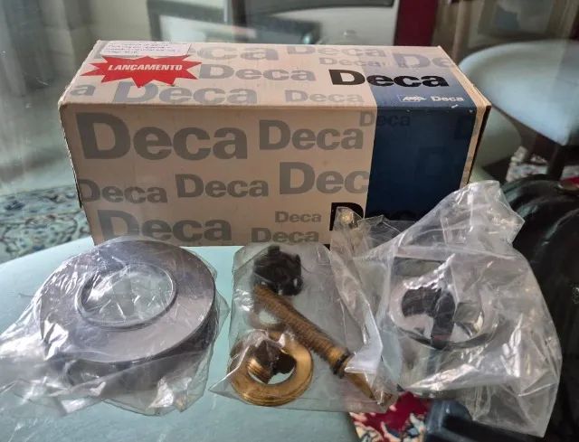 Acabamento Quadratta Clássica Deca p/registro d/pressão 1/2 3/4 Cromado - Foto 5