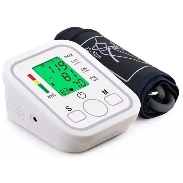 Medidor de Pressão Arterial Digital de Braço - Automático e Preciso (Novo) 