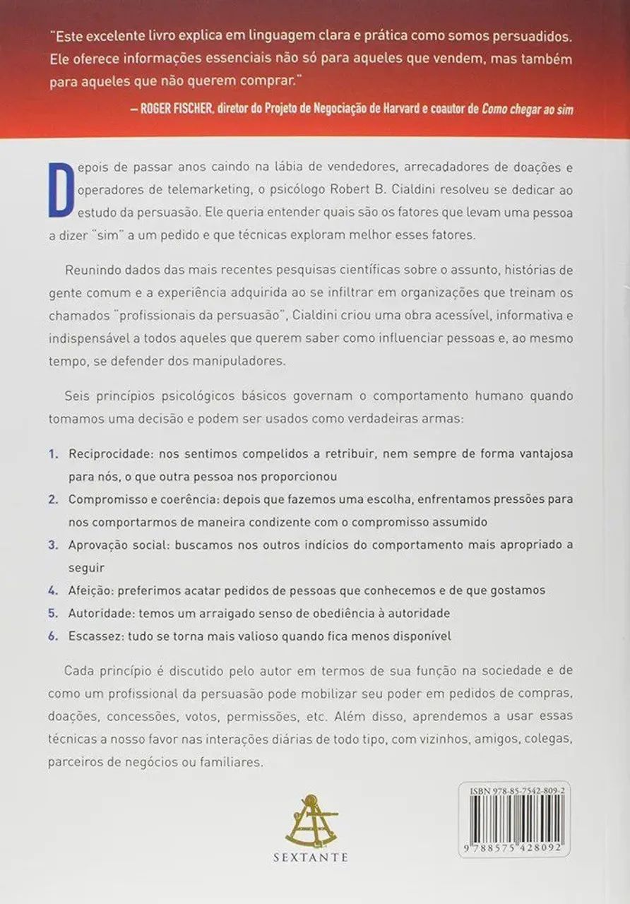 As Armas da Persuasão - Robert Cialdini - Foto 2