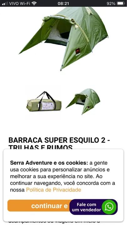 Barracas de Camping - Super Esquilo 2