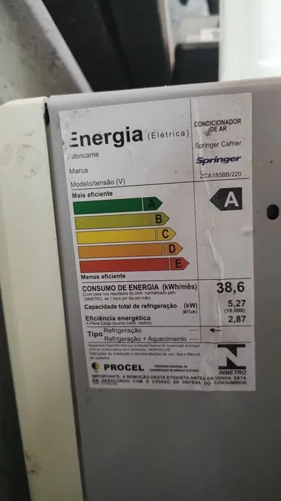 Ar condicionado Springer Silentia 28000 Geladão 18000 BTU - Foto 5