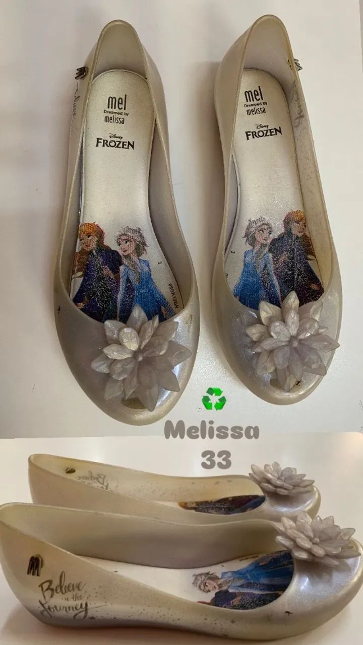 Sapatilha Melissa Gelo - Feminino - Tam. 33 - Seminova