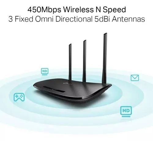 Roteador Wireless N 450Mbps 3 Antenas 5dBi