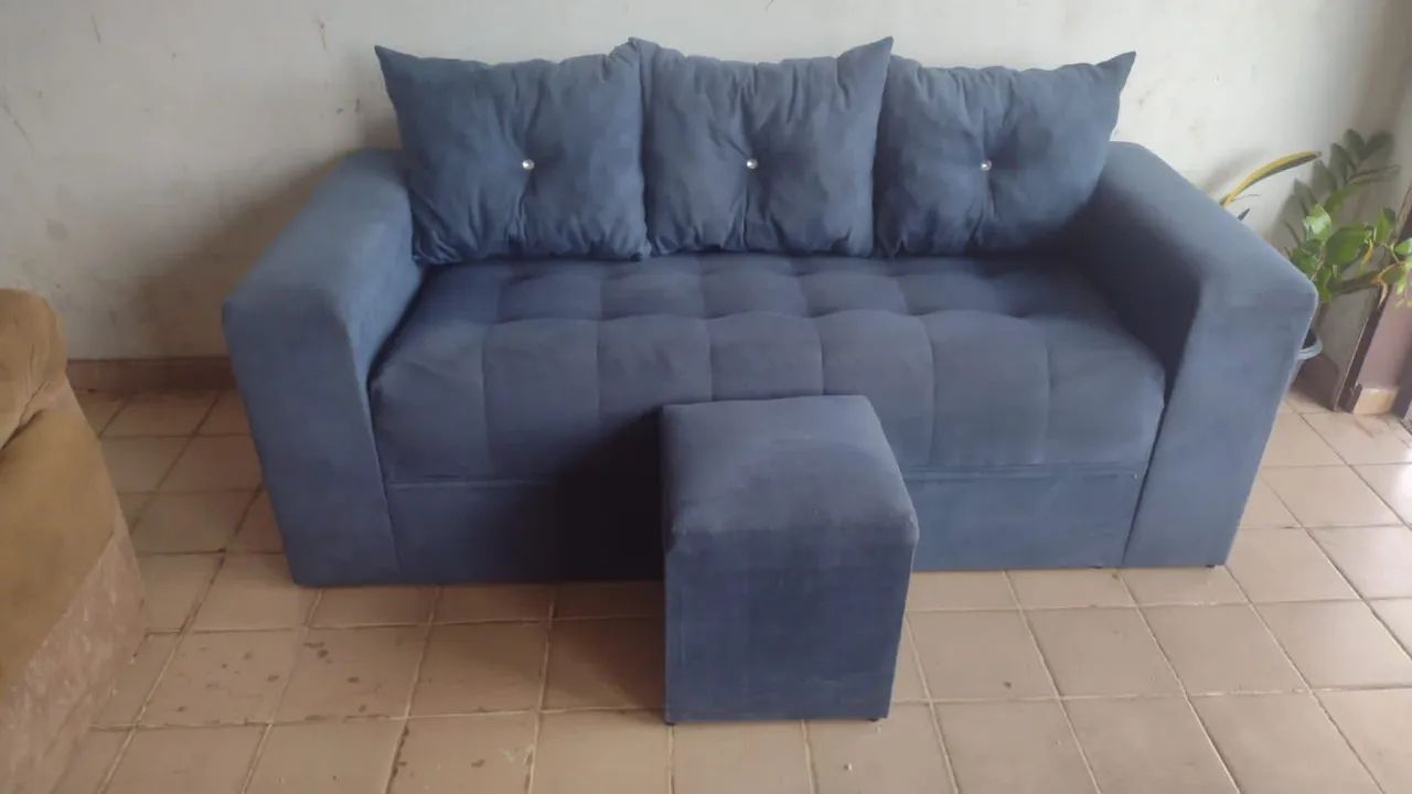 Sofá  Vermelho 3 Lugares - Foto 5