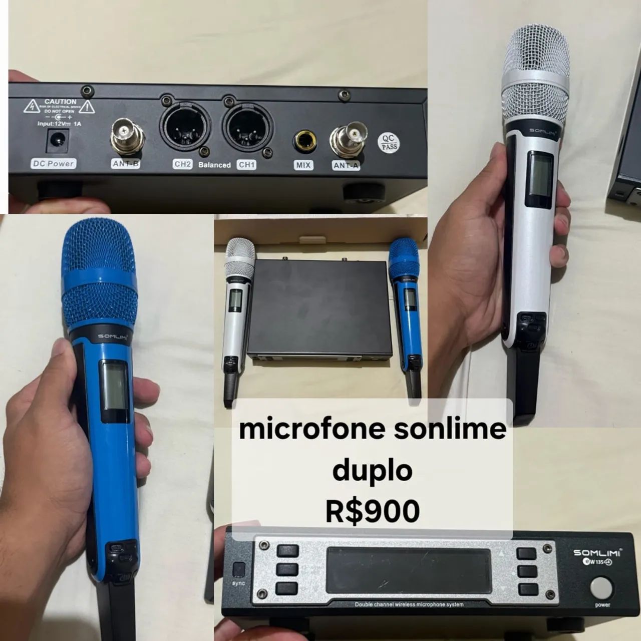 MICROFONE COM FIO SENNHEISER E MICROFONE SEM FIO - Foto 3